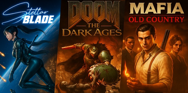 Mafia The Old Country + DOOM The Dark Ages + Stellar Blade